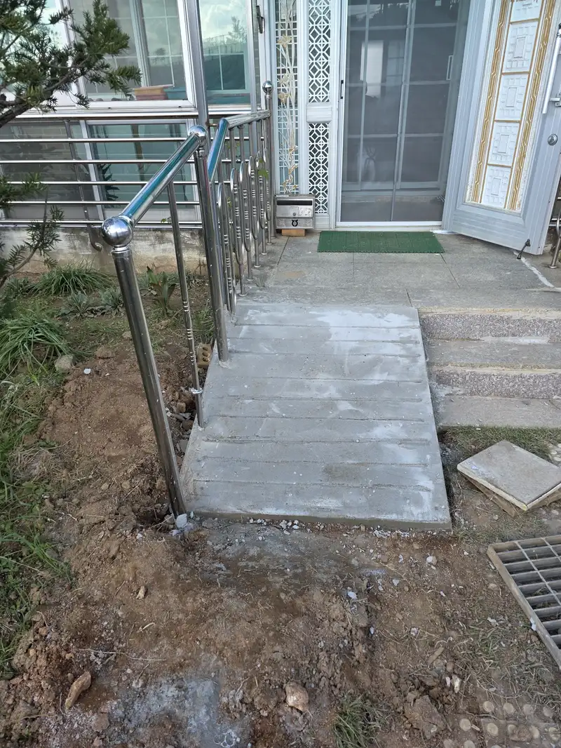 의무 경사로 시공 시공 현장